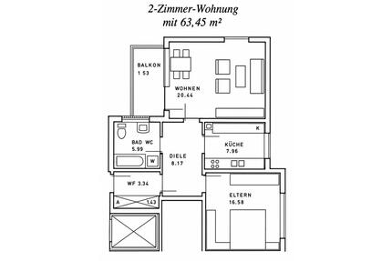 2-Zimmer-Wohnung in guter Lage zum Selbstbezug - Landshut Landshut-West