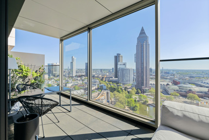 Ihr neuer Logenplatz in den Wolken - Towerlife - Möblierte 3 Zimmer Wohnung mit Skyline Blick - Frankfurt am Main Westend-Süd