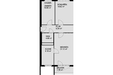 3 Raumwohnung - 605,00&nbsp;EUR Kaltmiete, ca.&nbsp; 58,00&nbsp;m&sup2; in Dresden (PLZ: 01189) Cotta