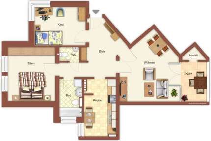 Wohnung zum Mieten in Mönchengladbach 427,49 € 76 m²