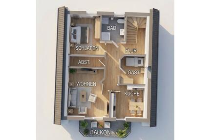 Exklusive 3ZKB Wohnung 61qm Balkon ruhige Zentrumslage in Remels - Uplengen