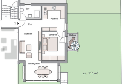 2,5 Zimmer Neubauwohnung mit Garten & Wintergarten - Erstbezug - Stadtbergen