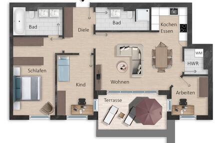 3,5-Raum Traumwohnung in GohlisMöckern 92m² - Leipzig Nordwest