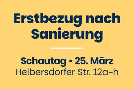Einziehen & 2 Warmmieten sparen*: Frisch sanierte Erdgeschosswohnung am Stadtpark für Naturliebhaber - Chemnitz Helbersdorf