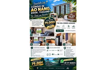 Wunderschönes Apartment in Ao Nang, Krabi - Thailand Nur 79.000 - Wüstenrot