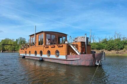 Großzügiges Hausboot mit Wintergarten & 2 Etagen – 23m x 5m - Magdeburg Brückfeld