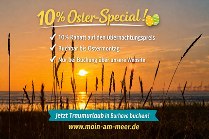 Ferienwohnung an der Nordsee – 10 % Oster-Rabatt sichern! - Butjadingen