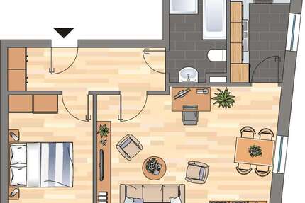 Wohnung zum Mieten in Dortmund 425,00 € 47.7 m²