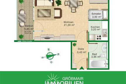 Wohnung zum Kaufen in Wolfratshausen 188.000,00 € 37.18 m²