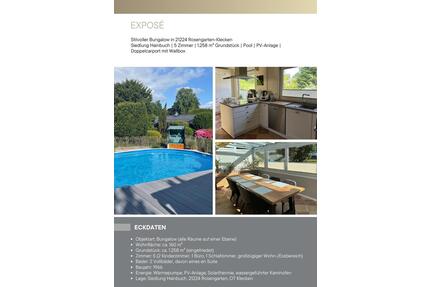 Großer Bungalow mit Pool & Wintergarten - Klecken von privat - Rosengarten