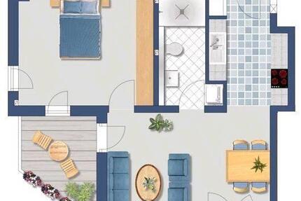 Helle 2 ZKB-Wohnung mit Balkon im Neubau in Kenn