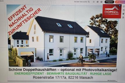 DHH Maisach reserviert - 2.700,00&nbsp;EUR Kaltmiete, ca.&nbsp; 118,00&nbsp;m&sup2; in Maisach (PLZ: 82216)
