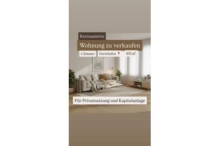 Gersthofen: Erstbezug kernsanierte familienfreundliche 4Z WHG