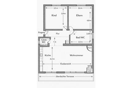 Drei Zimmer Wohnung zum Vermieten - Kirchberg (Hunsrück)