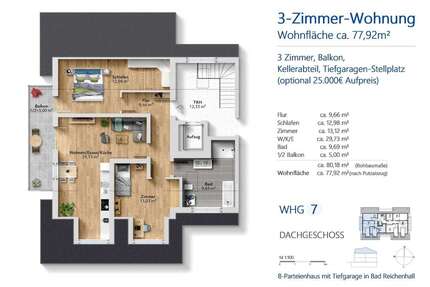 Wohnung zum Kaufen in Bad Reichenhall 491.000,00 € 77.92 m²