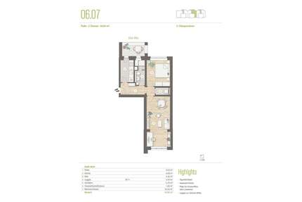 Wohnung zum Mieten in Wustermark 678,63 € 54.95 m²