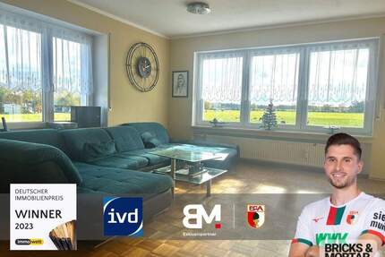 Wohnen am Feldrand: 4-Zimmer-Wohnung mit großem Balkon und Weitblick - Friedberg / Rederzhausen