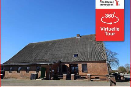 Provisionsfrei !!! Resthof mit 1,8 ha Weideland und Ausbaureserve - Westermoor