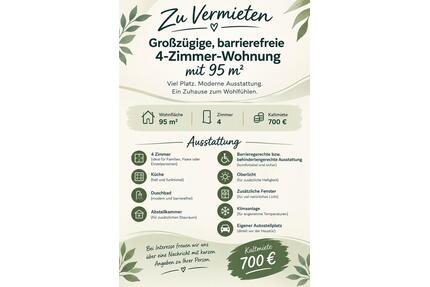 Großzügige, barrierefreie 4-Zimmer-Wohnung - Klingenmünster