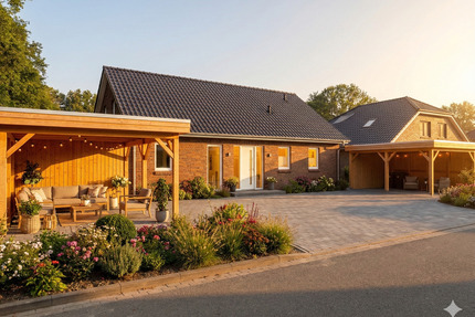 Moderne Doppelhaushälfte (151 m²) mit großem Garten & EBK - Agathenburg