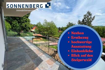 4 Zimmer Wohnung NEUBAU Erstbezug mit Blick auf den Steigerwald - Erfurt Hochheim