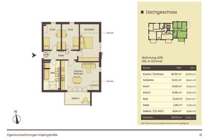 Wohnung zum Mieten in Ebersberg 1.490,00 € 86.59 m²