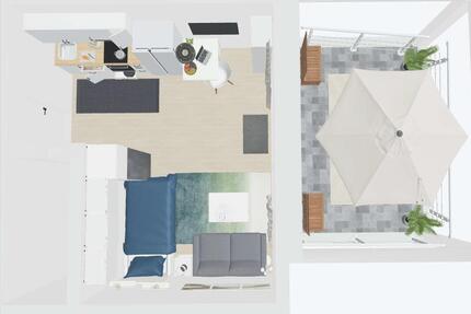 Studio-Appartement mit Balkon in Viersen-Ummer