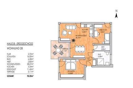 Barrierearme 3-Zimmer-Erdgeschosswohnung mit eigenem Garten - Beimerstetten