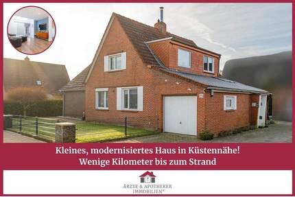 Kleines, modernisiertes Haus in Küstennähe, wenige Kilometer bis zum Strand - Norden