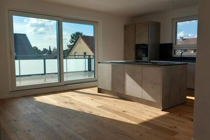 Luxus-Penthouse: Erstbezug mit Kochinsel & XXL-Terrasse am Neckar - Mannheim Hochstätt