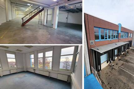 Lager- Produktions- & Bürofläche, Warmlagerhalle mit Laderampen - Wiedemar