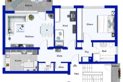 Wohnung zum Kaufen in Sandhausen 215.000,00 € 83 m²