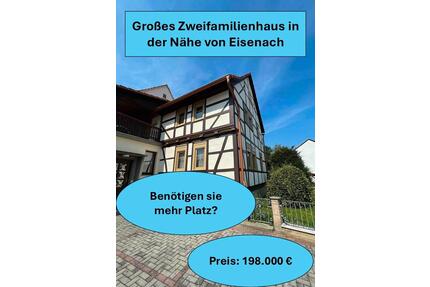 Großes Zweifamilienhaus in der Nähe von Eisenach - Berka vor dem Hainich