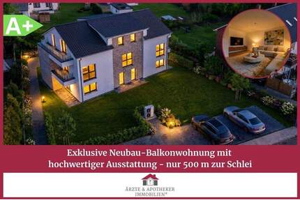 Exklusive Neubau-Balkonwohnung mit hochwertiger Ausstattung - nur 500 m zur Schlei - Kappeln