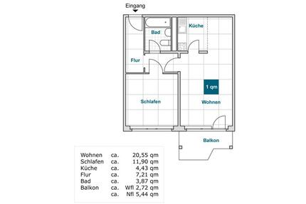 Etwas Besonderes: interessante 2-Zimmer-Wohnung - Dresden Prohlis