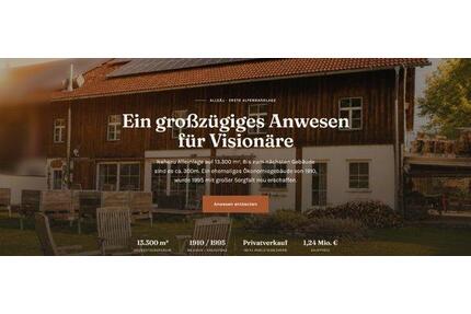 Allgäu - Erste Alpenrandlage Bauernhaus - Nahezu Alleinlage - Stiefenhofen