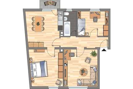 Wohnung zum Mieten in Frankenthal (Pfalz) 669,00 € 70.67 m²