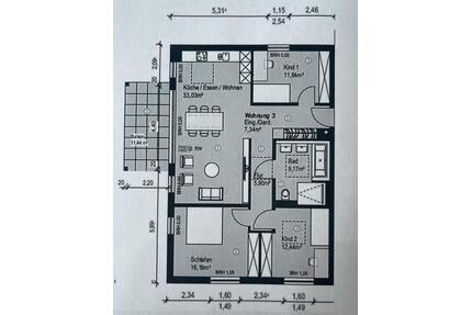 4-Zi.-Wohnung mit Balkon in Notzingen