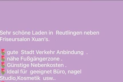 45 m^2 Gewerberaum in Reutlingen (Zentrum) – ab sofort