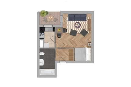 1-Zimmerwohnung mit Balkon, Fahrstuhl, inkl.Einzelgarage! Einzieh - Rodgau