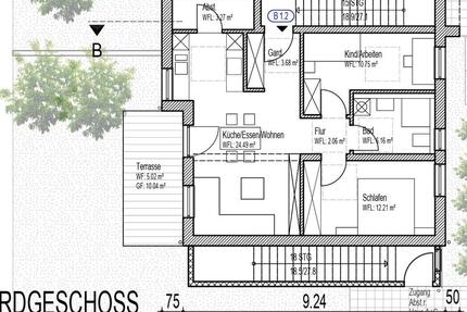 Moderne 3-Zimmer-EG-Wohnung mit Garten & Garage - Maxhütte-Haidhof