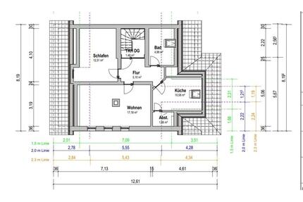 2-Zimmer-Dachgeschosswohnung im Zentrum von Neu-Isenburg