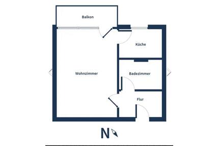 1 Zimmer Wohnung in Rosenheim Stadt, zentral, samt Kellerabteil