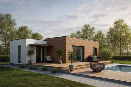 Rohe 77 - Moderner Bungalow in KfW 40, einzugsfertig, inkl. KfW40, Fundamente - Wunsiedel