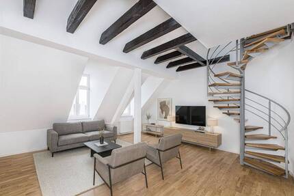 Modern & gemütlich - 47 m² Dachgeschosswohnung im Denkmalbau - Leipzig Zentrum-Nordwest