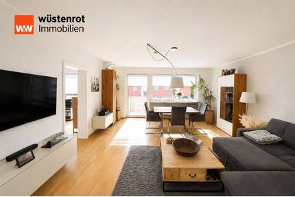 Familienfreundliche 4-Zimmer-Wohnung mit 2 Balkonen und XXL-Tiefgaragenstellplatz in Ismaning