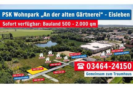 Grundstück zu verkaufen in Lutherstadt Eisleben 39.990,00 € 500 m²
