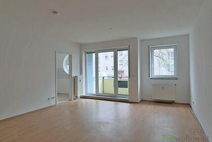 (12536_17) MGN: kleine 1-Raum-Wohnung mit Dusche und Balkon im Hochparterre, Hausmeisterdienste inklusive - Meiningen