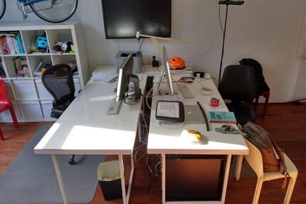 Offener Arbeitsplatz im Altbau-Studio: zentrale Lage, helles Licht - Hamburg Hamburg-Mitte