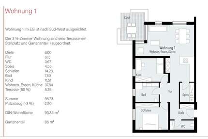 Wohnung zum Kaufen in Böbingen 379.000,00 € 93.83 m²